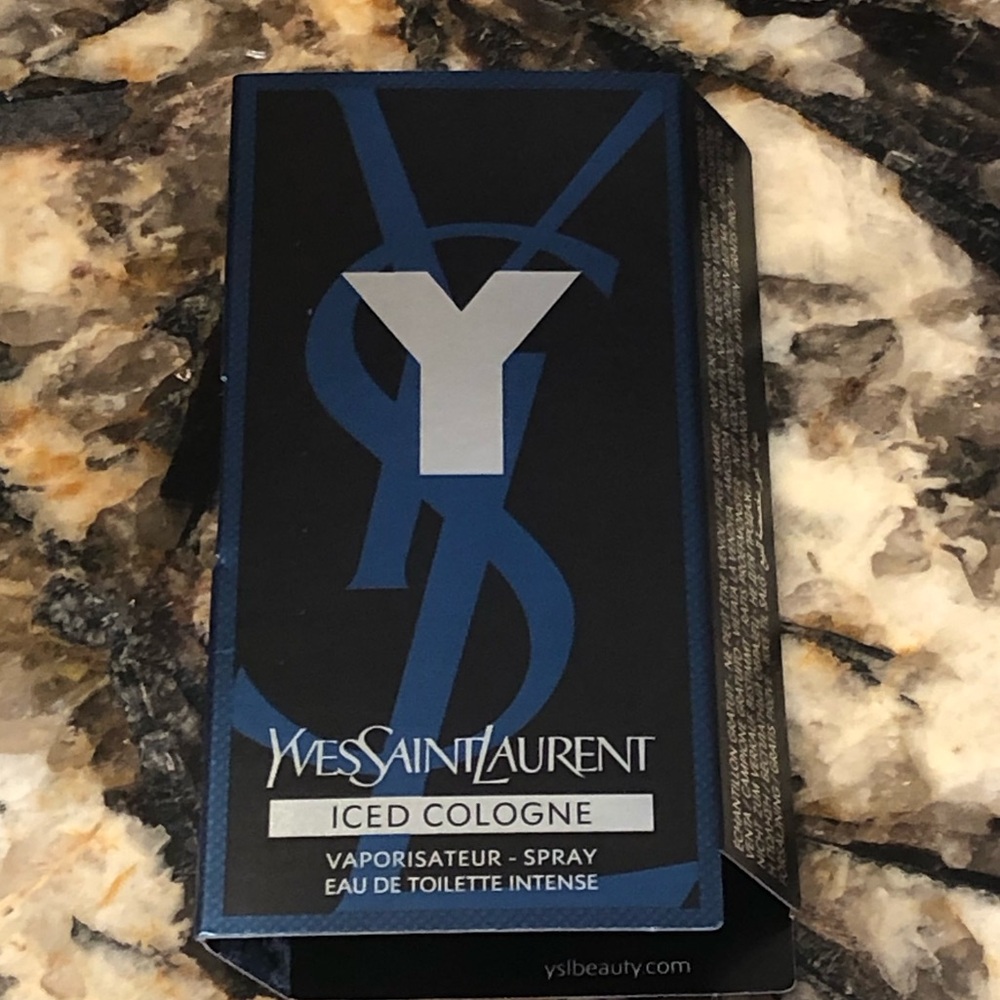 Yves Saint Laurent YSL Y Iced Cologne 1.2ml Sample Vial Spray Card